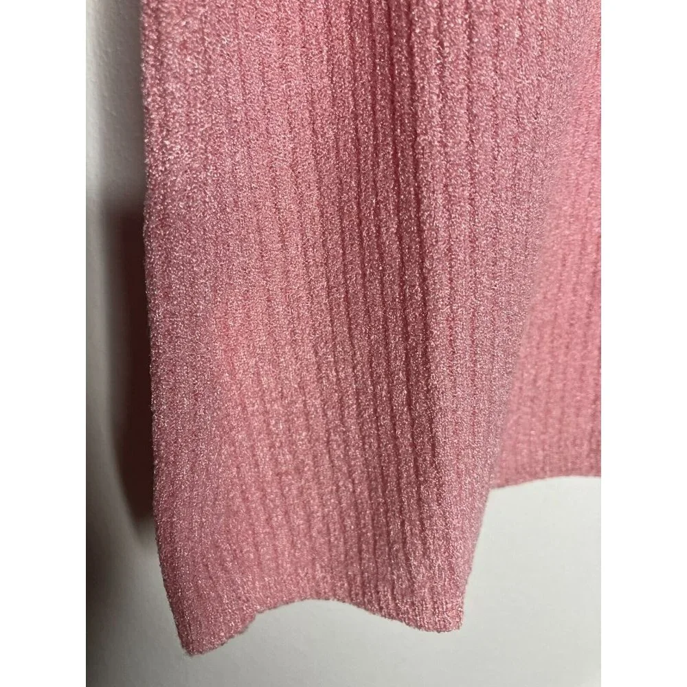 Vintage 70's Women's Medium Small Keneth Knits Pink Top Shirt - Picture 4 of 9